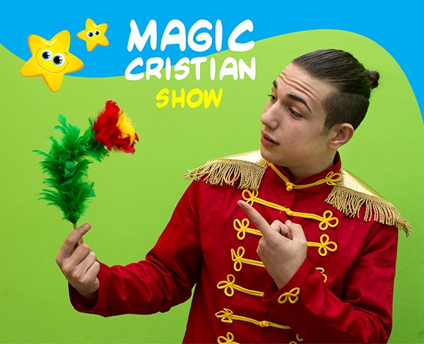 kikom studio grafico foligno perugia umbria catania magic cristan show magia bambini feste
